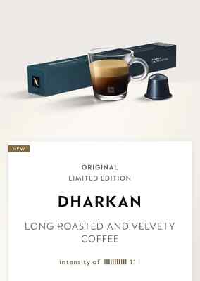 NESPRESSO 40 CAPSULES DHARKAN LIMITED EDITION 2024 ORIGINAL LINE