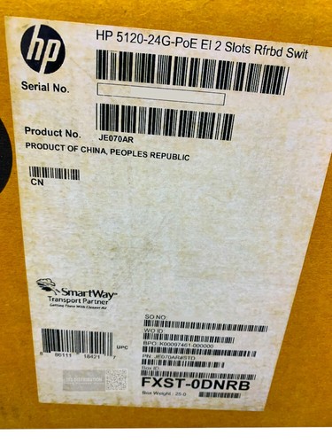 JE070A I Factory Sealed RENEW HPE A5120-24G-PoE Ei Switch with 2 Slots - Picture 2 of 4
