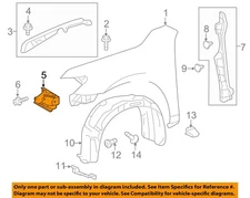 TOYOTA OEM 12-14 Camry Fender Fender Components-Front Bracket 5380433030