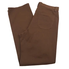 $560 Winnie New York Paneled Brown Bootcut Jeans Made in Italy Mens Size 34