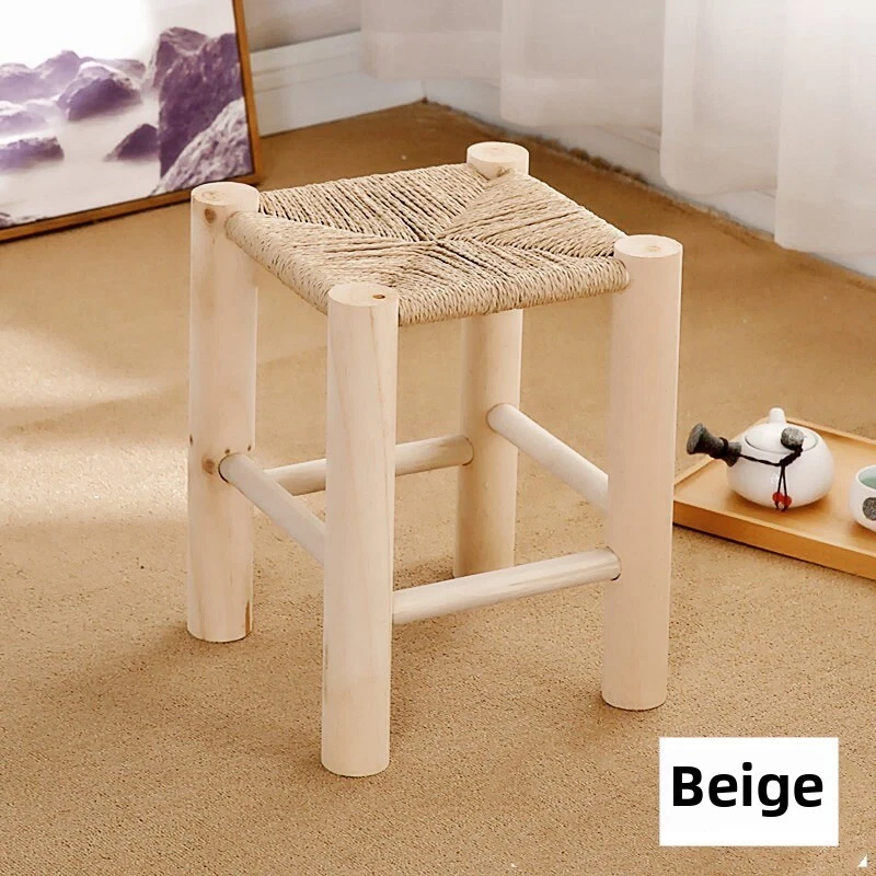 Coffee table small stool source factory direct sales hemp rope rattan anti-wear - Image 4 of 4