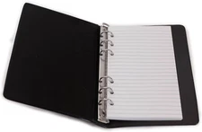 HNR Essentials Loose-Leaf Memo Book 6 3/4 X 3 3/4", 6-Ring Binder w/ xtra paper 