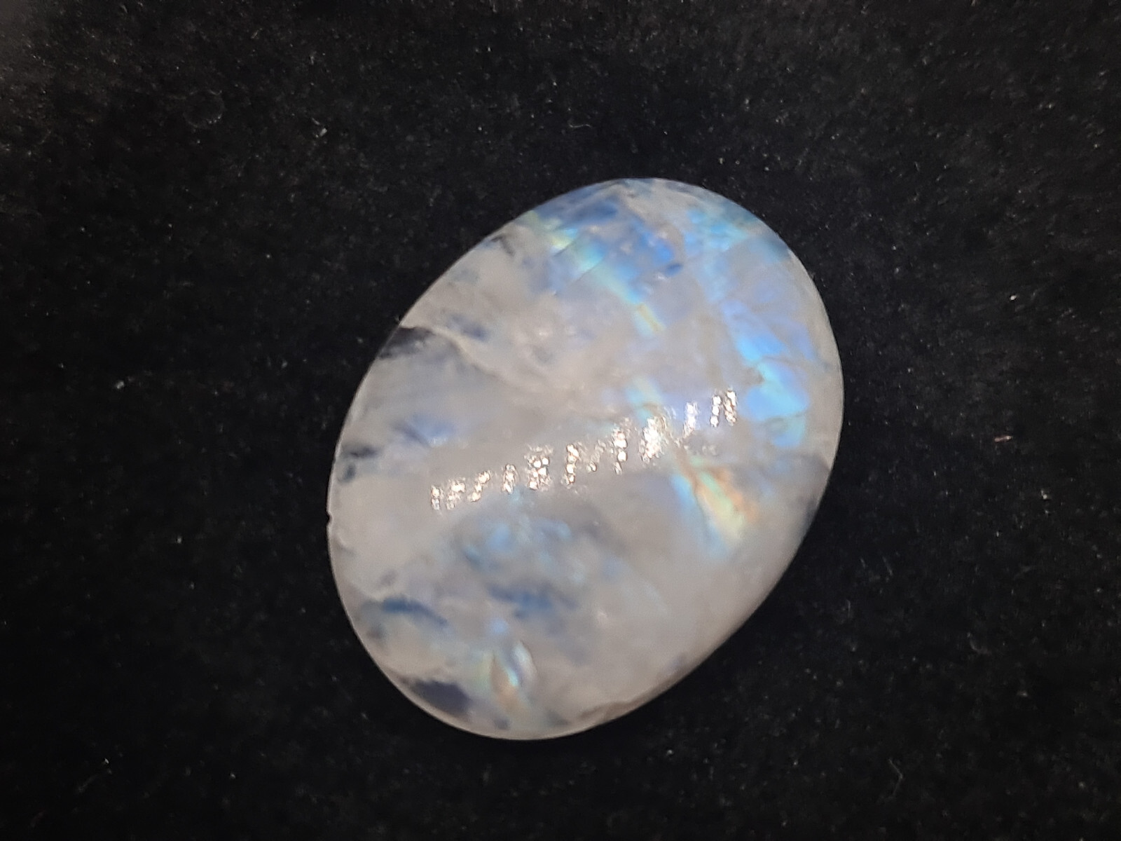 PIETRA di LUNA lavorata cabochon forata pendente anello Cristalloterapia grado A