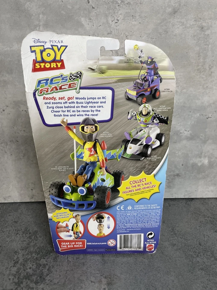 6-дюймовая фигурка Mattel Disney Toy Story RC's Race TS Racing 2011 РЕДКАЯ совершенно новая - Изображение 3 из 4