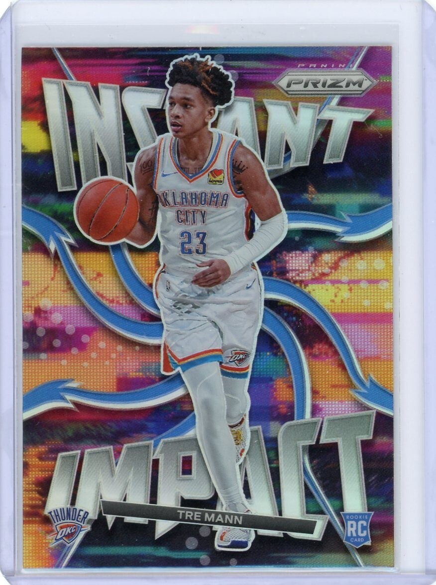 Tre Mann Rookie RC 2021-22 Panini Prizm Instant Impact Silver Prizm #15 Thunder
