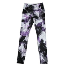 Gaiam Yoga Leggings Womens Size Small Black Purple