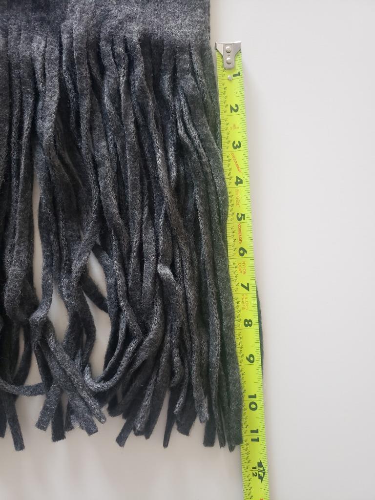 NWT *Lucky Brand* Women´s Brushed Charcoal Gray Fringe Long  display picture 1