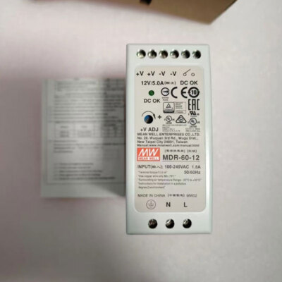 Mean Well MDR-60-12 AC to DC DIN-Rail Power Supply 12 Volt 5 Amp 60 Watt