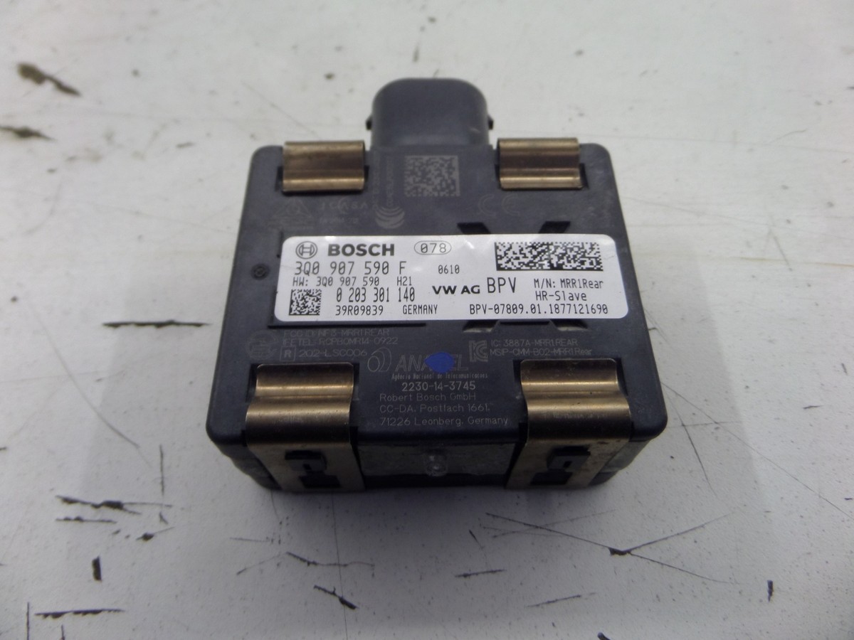 Audi S3 Left Blind Spot Radar Sensor 8V 15-18 OEM 3Q0 907