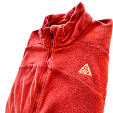 Nike ACG Fit Jacket Fleece Full Zip Youth Large 12 14 Orange Logos