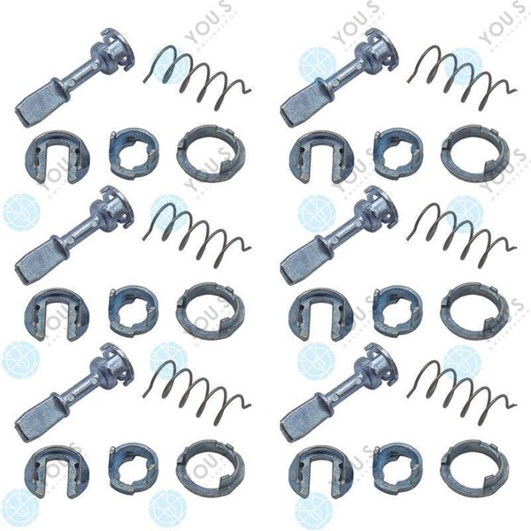 6 Satz You.S Original TüRschloss SchließZylinder Vorne Links FüR VW Polo (9N)-image
