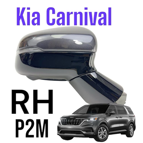 2021-2024 KIA Carnival SX PRESTIGE RIGHT PASSENGER SIDE MIRROR Color P2M MINT