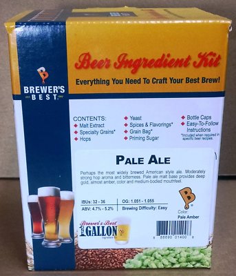 Brewer's Best One Gallon Home Brew Beer Ingredient Kit (Pale Ale)