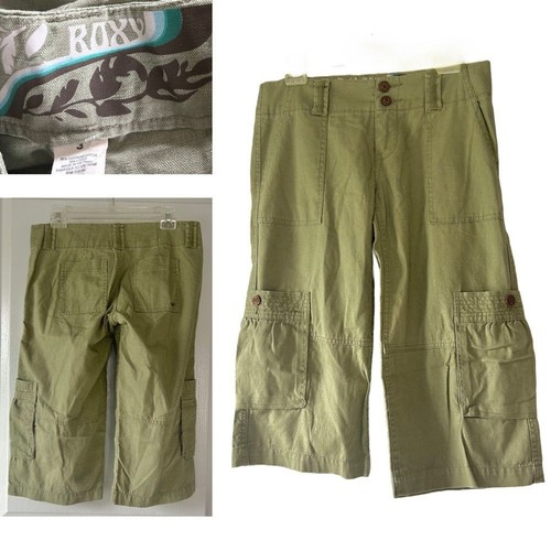 Roxy l Olive Green Capri Pants Size 3