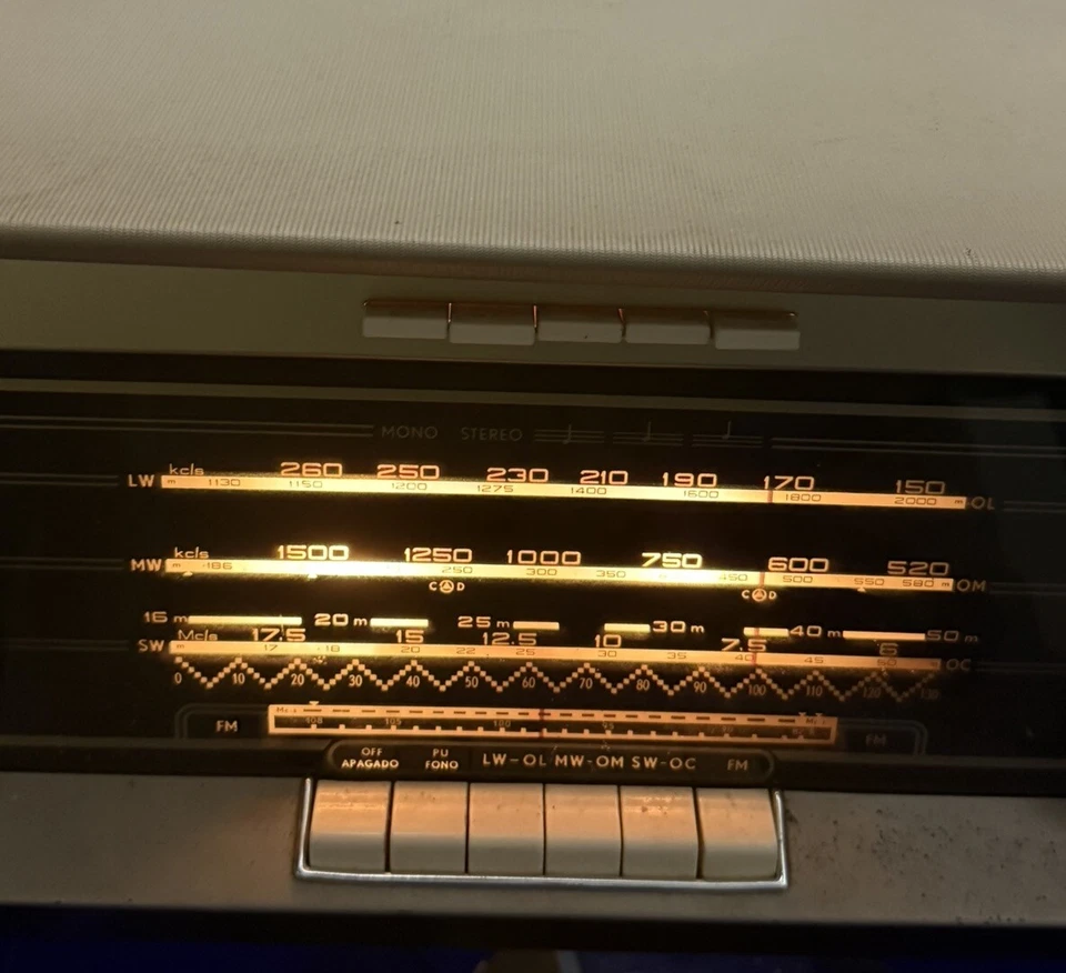 VINTAGE Bi-Ampli Grama Estéreo Norelco Tipo B5X04A/54 Holanda FUNCIONANDO (Leia) - Imagem 2 de 4