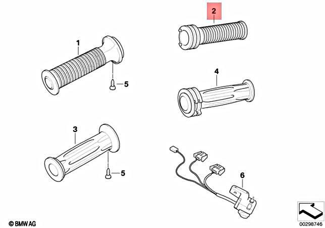 Genuine BMW Heated Grip (Right) - K1200LT 61317710442 | eBay