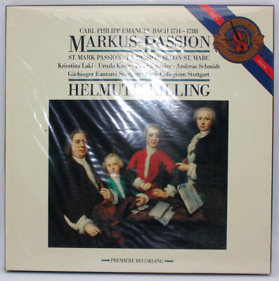 [EX 2 LP BOX SET] BACH 1714-1788, MARKUS-PASSION, HELMUTH RILLING, CBS, DIGITAL