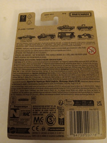 Matchbox 2023 County Rescue Series 5/6 Dark Yellow Flame Tamer Fire Truck MOC - Picture 2 of 2
