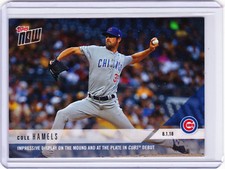 Cole Hamels Cubs Debut Topps NOW Moment 541 on 8.1.18 2018 Short Print Run=365