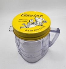 Vintage 4 oz Osterizer Mini Blend Plastic Container Blend and Store Metal Lid