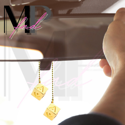 Star Wars Rear View Mirror Car Hanging Charm Accessory HAN SOLO LUCKY GOLD DICE