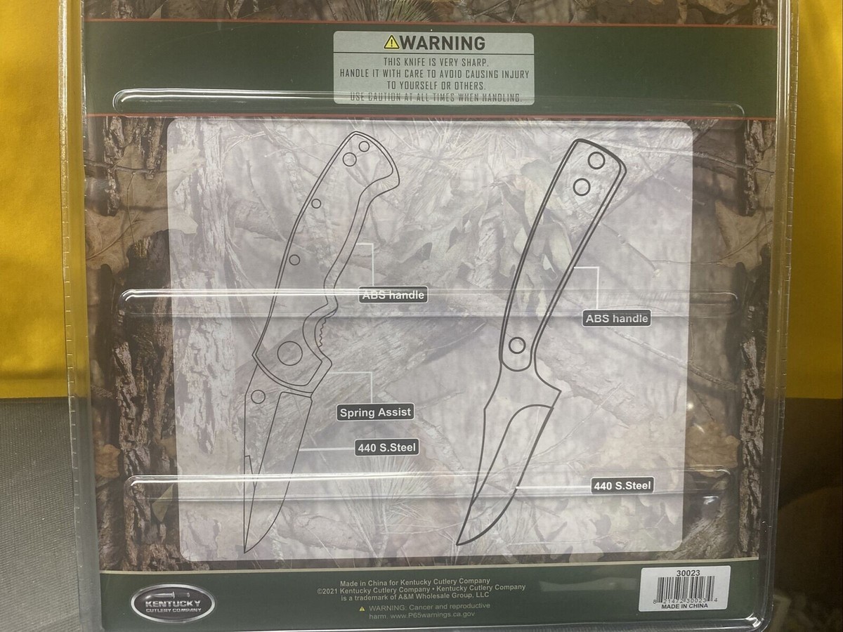 Kentucky Cutlery Co Mossy Oak Camo KNIFE SET - Folding Knife