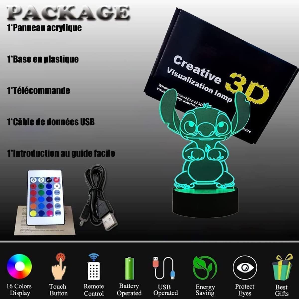 Lampe 3d stitch – Trouvez le meilleur prix