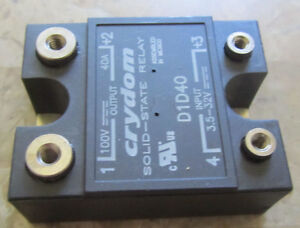 New Crydom D1D40 3.5-32V Input 100V 40A Output Solid State Relay 