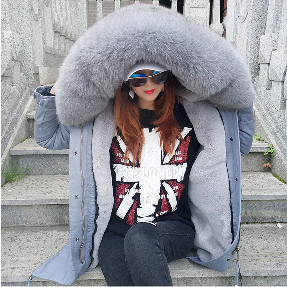 winter jacket women 2022 female coat Hooded Slim Outwear woman long parka  Faux fox fur Cotton Padded abrigos mujer invierno - Price history & Review, AliExpress Seller - SIJIMZ Official Store