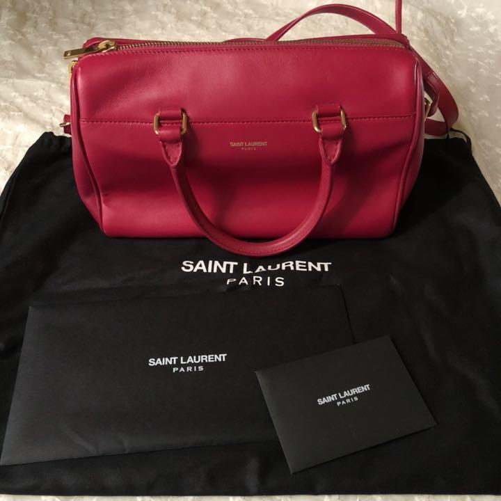 Borsa a tracolla YSL Saint Laurent rosa vivo 2 vie borsetta usata