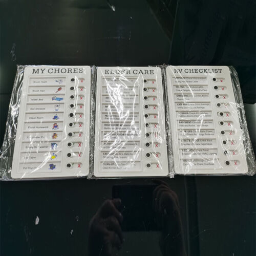 Memo Plastic Board Chore Chart Reusable RV Checklist,My Chores ,Elder Car - Picture 9 of 19