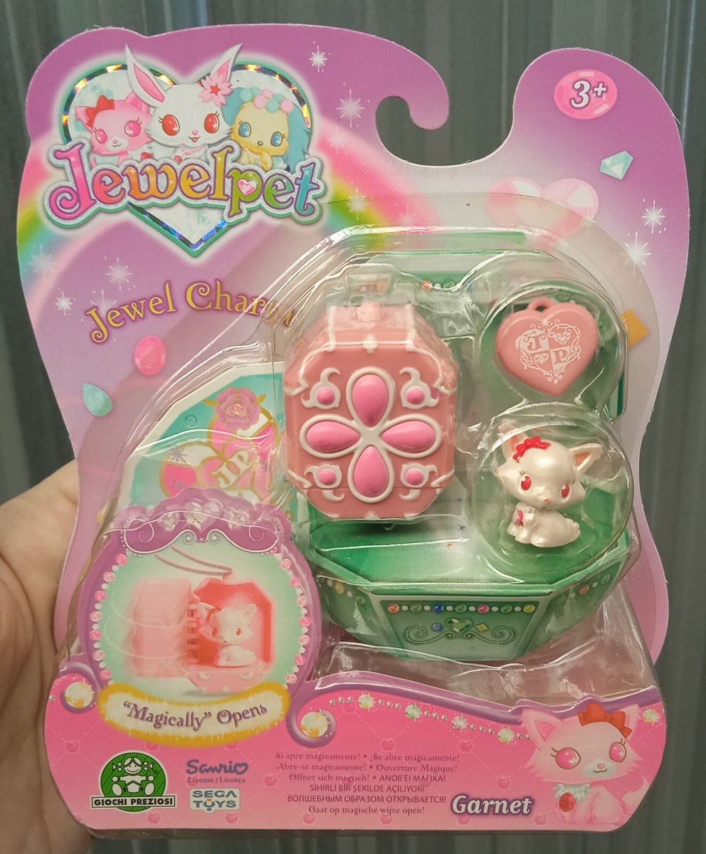 激レア08,'14 SANRIO/SEGA TOYS S-S/W-TX-JLPC Jewelpet Jewel Charms Garnet Cat Figure Sanrio Sega Toys