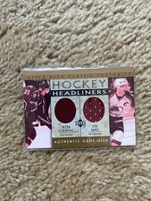 2002-03 UD CLASSIC PORTRAITS HOCKEY HEADLINERS FORSBERG-SAKIC