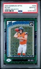 2024 Panini Donruss Optic Rated Rookie Bo Nix Green Velocity Prizm RC 209 PSA 10