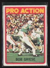1972 Topps #132 Bob Griese - VG/EX Set Break!