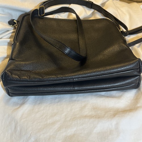 Borsa a tracolla Banana Republic in pelle nera 9,5 x 10 pollici - Foto 5 di 10