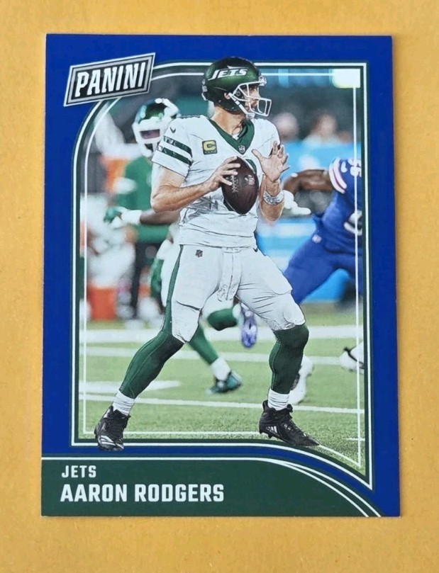 2024 Panini Black Friday Blue 1/50 Aaron Rodgers #FB5 First Print SSP Rare 
