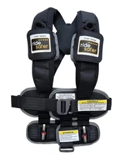 RideSafer Travel Vest -Small, Black, Lightweight, Compact, Portable Car Seat