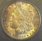1885 P Morgan Silver Dollar Graded MS 63 Beautifully Toned