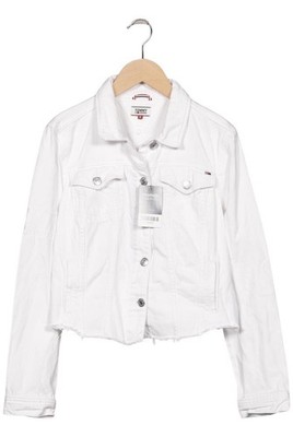 Tommy Jeans Jacke Damen Anorak Jacket Kurzmantel Gr. M Baumwolle Weiß #tu2xo67