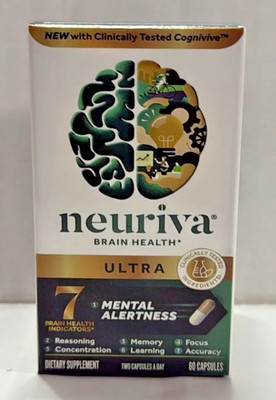 Ultra Brain Health Mental Alertness Memory Focus 60 Capsules