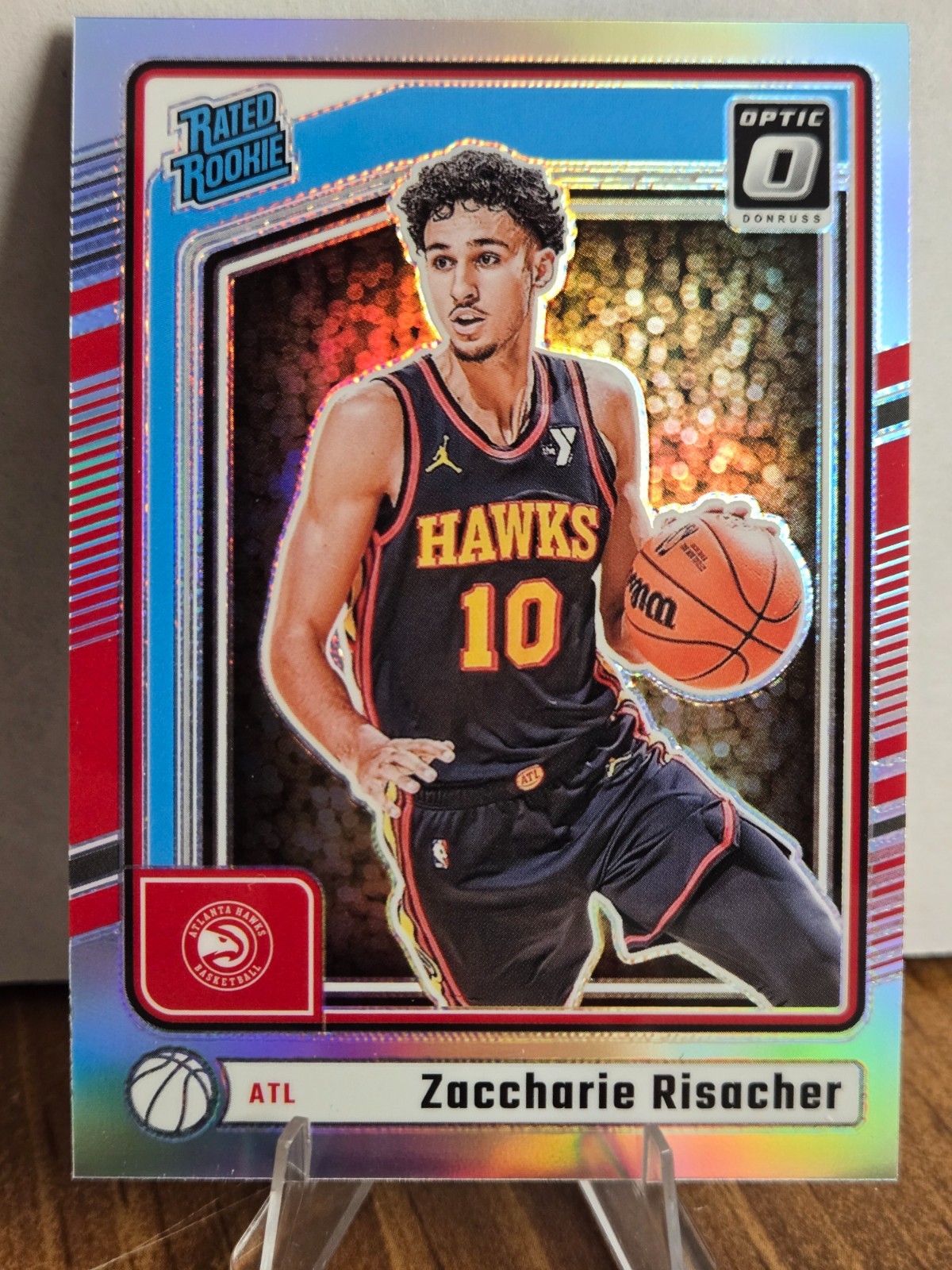 2024-25 Donruss Optic - Zaccharie Risacher RC #268 - Holo - Atlanta Hawks