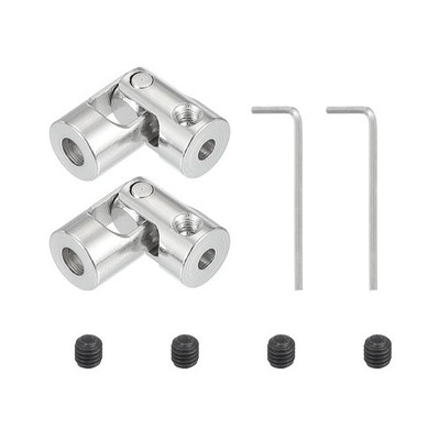 2x drehbare Universal-Lenkwellen für 4-3mm mit M3 Schrauben