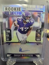 2024 Contenders Optic Dwight McGlothern Rookie Ticket  Auto #170 Vikings RC A1E