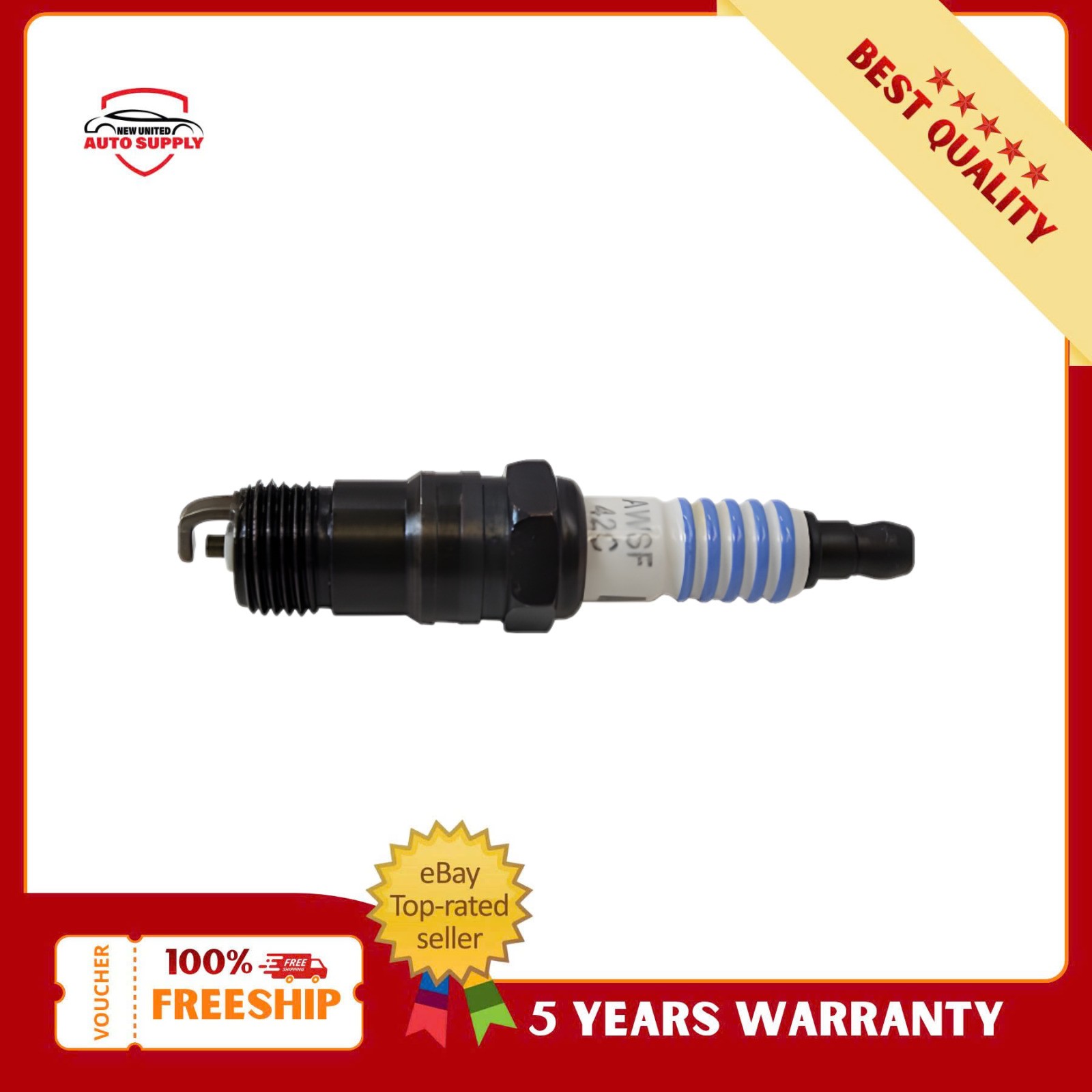 4PSC Motorcraft SP-419 Spark Plug Fit for Ford Mercury Mazda Merkur Aerostar