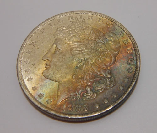 1885 O Morgan Dollar BU Choice Uncirculated Mint State 90% Silver $1 W/ Toning