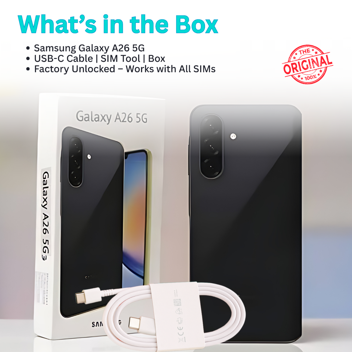 【SIMフリー】Galaxy A26 5G｜6/128GB｜ホワイト【新品】 in-galaxy-a26-5g-sm-a266-sm-