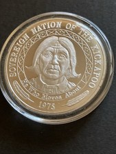 Sovereign Nation Of The Kickapoo 1oz Silver Coin 83.90 per troy oz