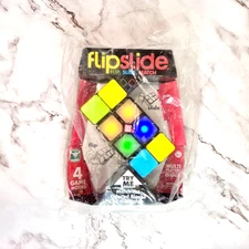 Flipslide Game – Electronic Handheld Puzzle – Flip, Slide, Match Colors – NEW