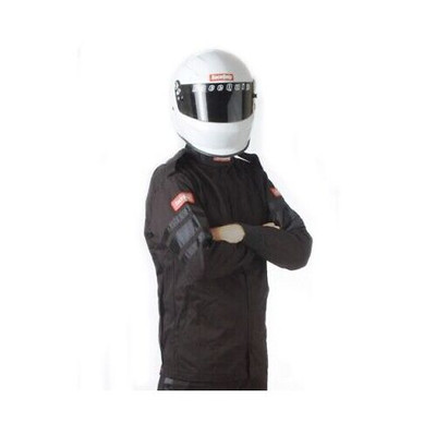 Racequip 111007 SFI-1 Single Layer Driving Jacket Black 2X-Large